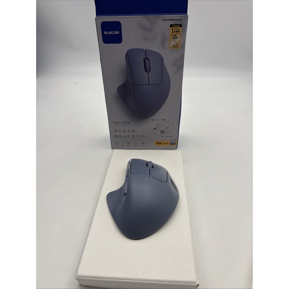ELECOM SHELLPHA Wireless Mouse Quiet 5 Buttons + Tilt Compatible with both